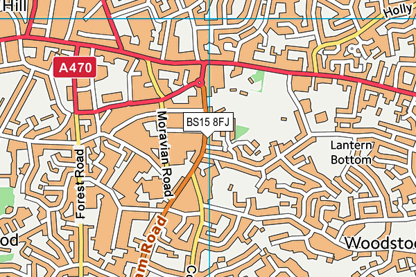 BS15 8FJ map - OS VectorMap District (Ordnance Survey)