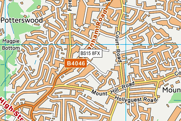 BS15 8FX map - OS VectorMap District (Ordnance Survey)