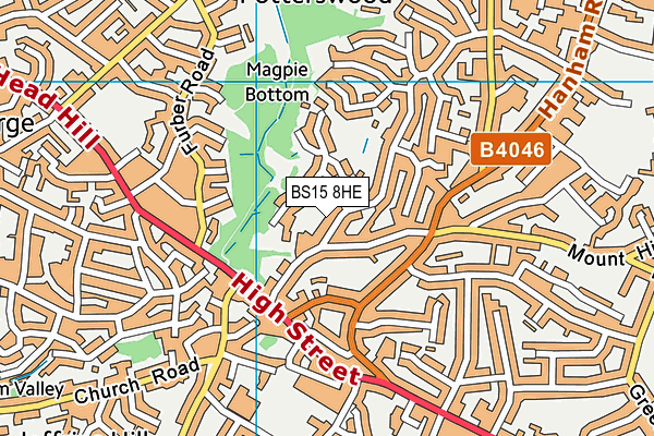 BS15 8HE map - OS VectorMap District (Ordnance Survey)