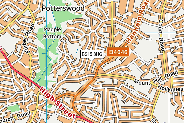 BS15 8HG map - OS VectorMap District (Ordnance Survey)