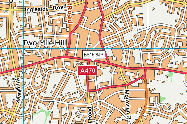 BS15 8JP map - OS VectorMap District (Ordnance Survey)