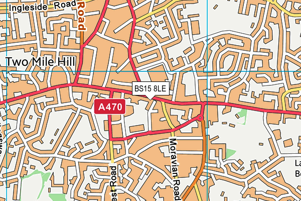 BS15 8LE map - OS VectorMap District (Ordnance Survey)