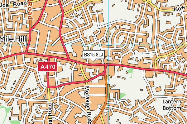 BS15 8LJ map - OS VectorMap District (Ordnance Survey)