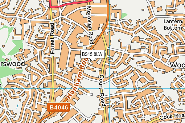 BS15 8LW map - OS VectorMap District (Ordnance Survey)