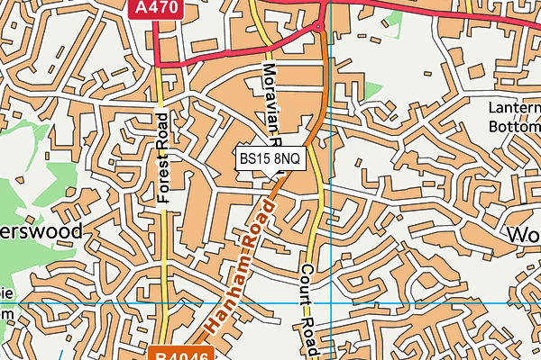 BS15 8NQ map - OS VectorMap District (Ordnance Survey)