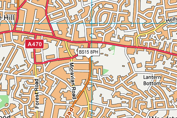 BS15 8PH map - OS VectorMap District (Ordnance Survey)