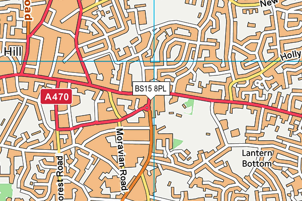 BS15 8PL map - OS VectorMap District (Ordnance Survey)