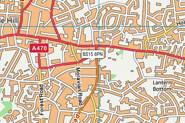 BS15 8PN map - OS VectorMap District (Ordnance Survey)
