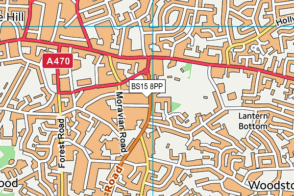 BS15 8PP map - OS VectorMap District (Ordnance Survey)