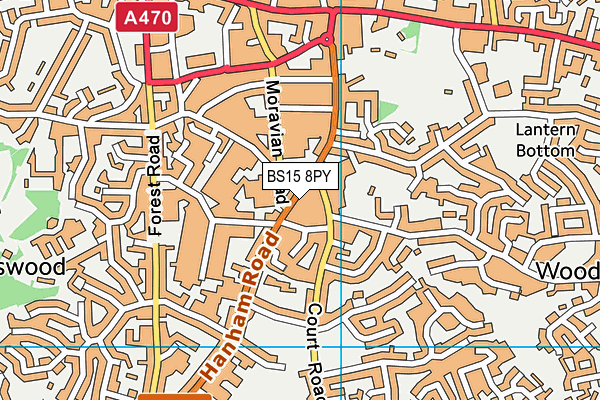 BS15 8PY map - OS VectorMap District (Ordnance Survey)