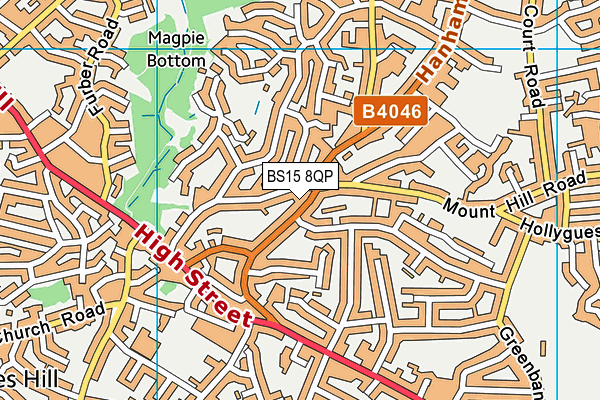 BS15 8QP map - OS VectorMap District (Ordnance Survey)