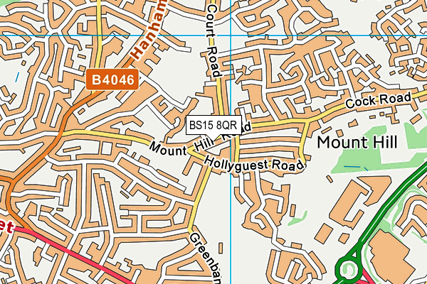 BS15 8QR map - OS VectorMap District (Ordnance Survey)