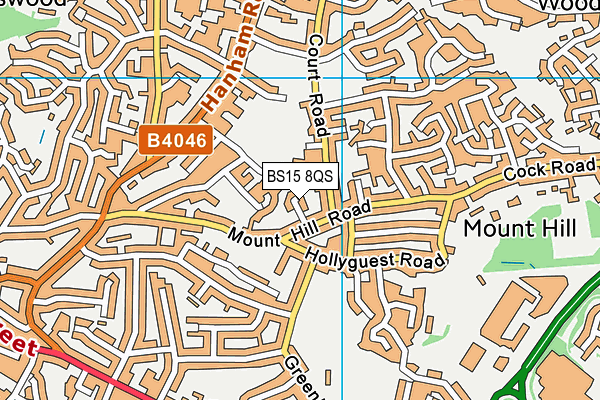 BS15 8QS map - OS VectorMap District (Ordnance Survey)