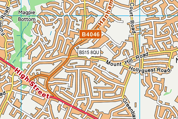 BS15 8QU map - OS VectorMap District (Ordnance Survey)
