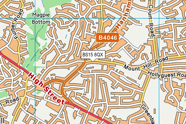 BS15 8QX map - OS VectorMap District (Ordnance Survey)
