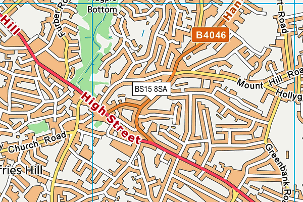 BS15 8SA map - OS VectorMap District (Ordnance Survey)
