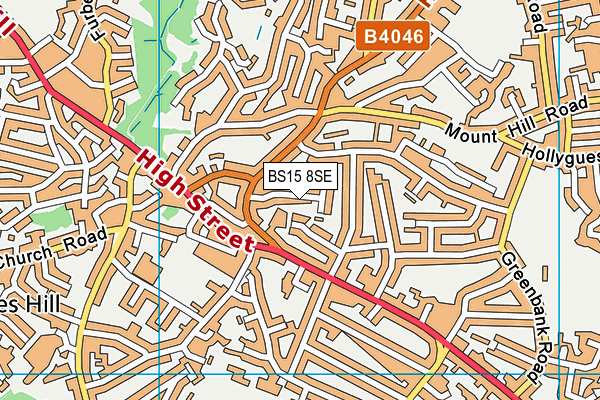 BS15 8SE map - OS VectorMap District (Ordnance Survey)