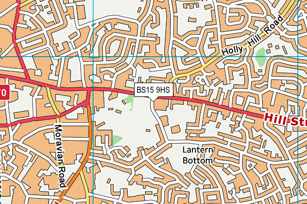 BS15 9HS map - OS VectorMap District (Ordnance Survey)