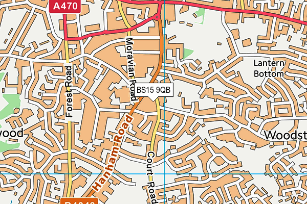 BS15 9QB map - OS VectorMap District (Ordnance Survey)