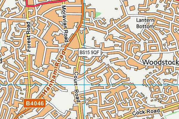 BS15 9QF map - OS VectorMap District (Ordnance Survey)