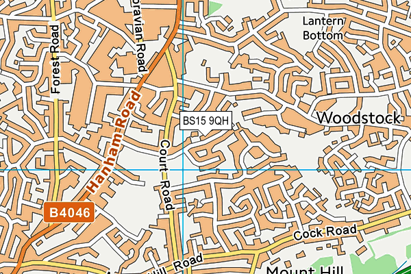 BS15 9QH map - OS VectorMap District (Ordnance Survey)
