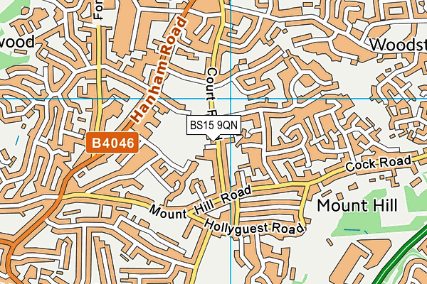 BS15 9QN map - OS VectorMap District (Ordnance Survey)