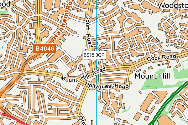 BS15 9QP map - OS VectorMap District (Ordnance Survey)