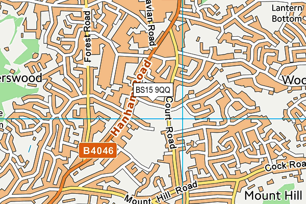 BS15 9QQ map - OS VectorMap District (Ordnance Survey)