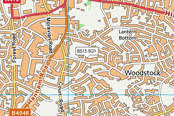 BS15 9QY map - OS VectorMap District (Ordnance Survey)