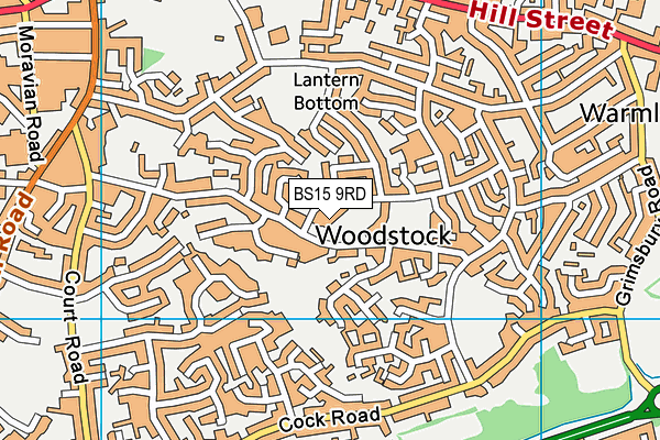 BS15 9RD map - OS VectorMap District (Ordnance Survey)