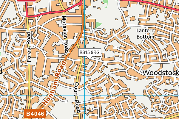 BS15 9RG map - OS VectorMap District (Ordnance Survey)