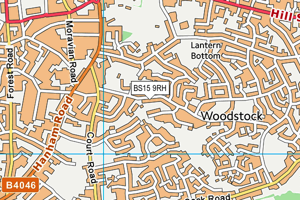 BS15 9RH map - OS VectorMap District (Ordnance Survey)