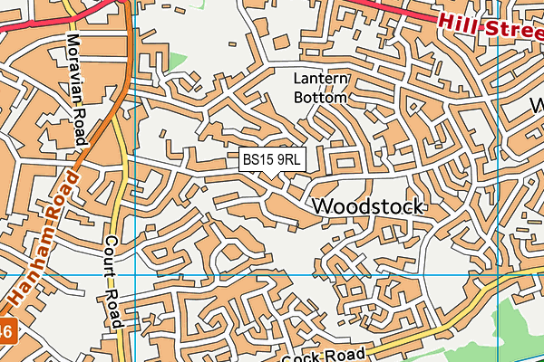 BS15 9RL map - OS VectorMap District (Ordnance Survey)
