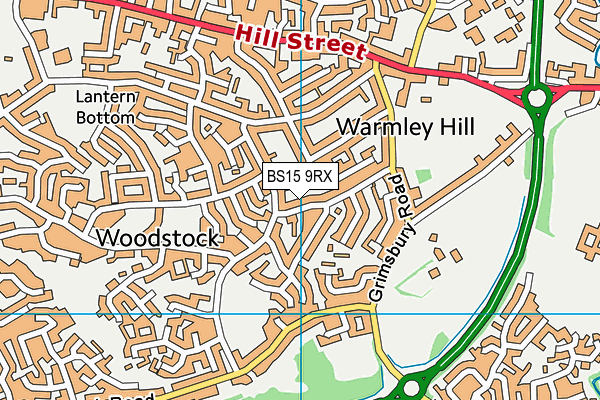 BS15 9RX map - OS VectorMap District (Ordnance Survey)