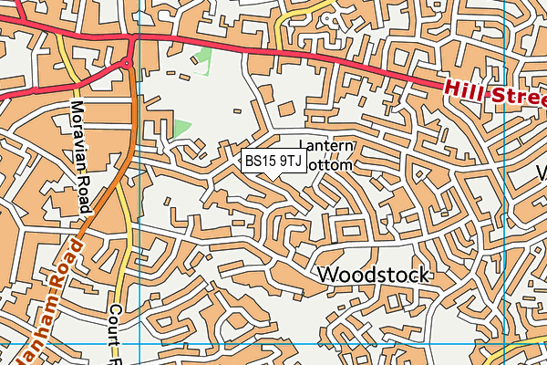 BS15 9TJ map - OS VectorMap District (Ordnance Survey)