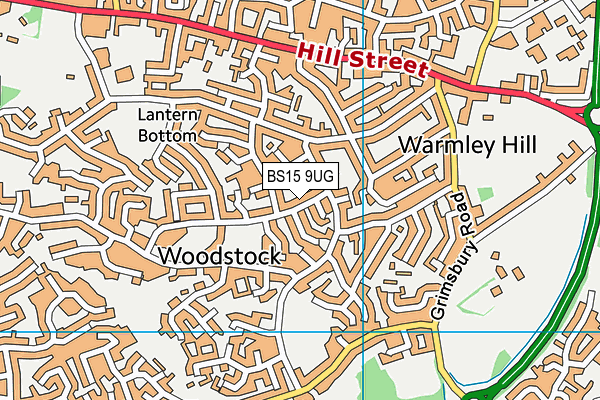 BS15 9UG map - OS VectorMap District (Ordnance Survey)