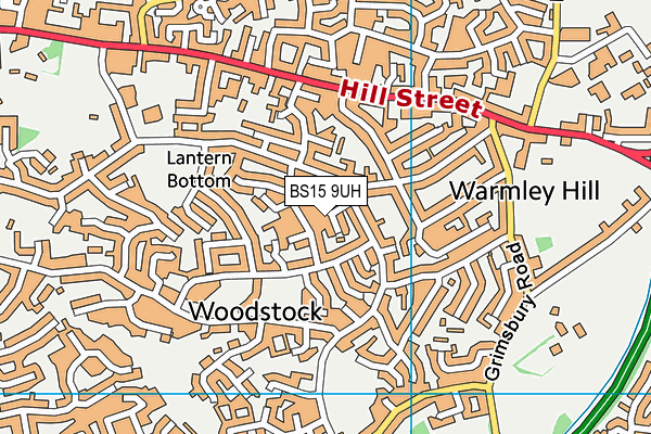 BS15 9UH map - OS VectorMap District (Ordnance Survey)