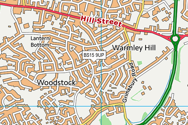 BS15 9UP map - OS VectorMap District (Ordnance Survey)