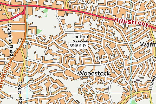 BS15 9UY map - OS VectorMap District (Ordnance Survey)