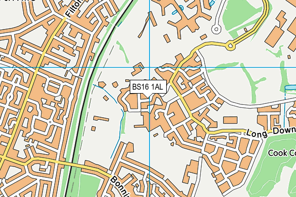 BS16 1AL map - OS VectorMap District (Ordnance Survey)