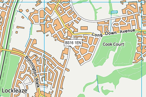 BS16 1EN map - OS VectorMap District (Ordnance Survey)