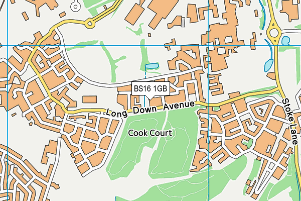 BS16 1GB map - OS VectorMap District (Ordnance Survey)