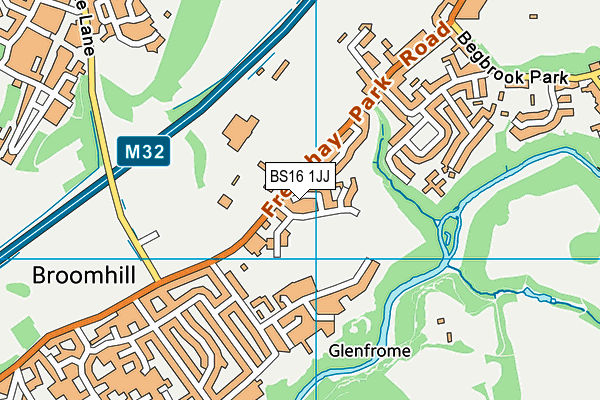 BS16 1JJ map - OS VectorMap District (Ordnance Survey)