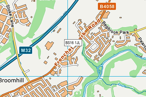 BS16 1JL map - OS VectorMap District (Ordnance Survey)
