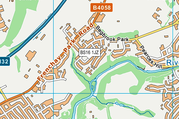 BS16 1JZ map - OS VectorMap District (Ordnance Survey)