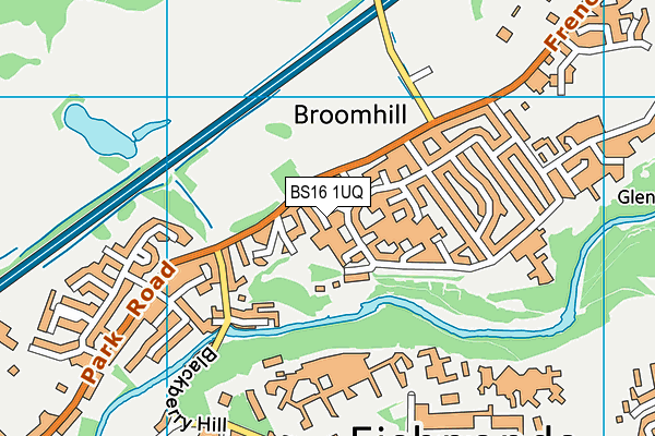 197th Bristol Scout Hall (Closed) map (BS16 1UQ) - OS VectorMap District (Ordnance Survey)