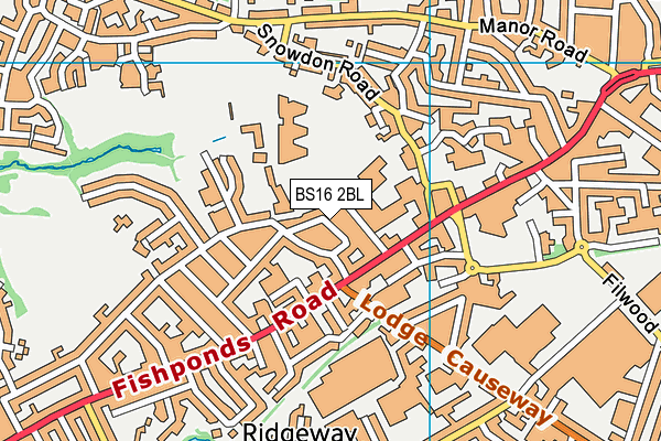 BS16 2BL map - OS VectorMap District (Ordnance Survey)