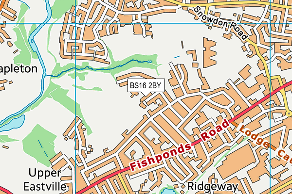 BS16 2BY map - OS VectorMap District (Ordnance Survey)
