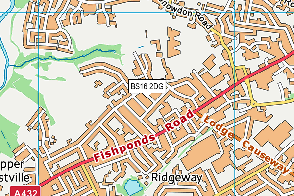 BS16 2DG map - OS VectorMap District (Ordnance Survey)