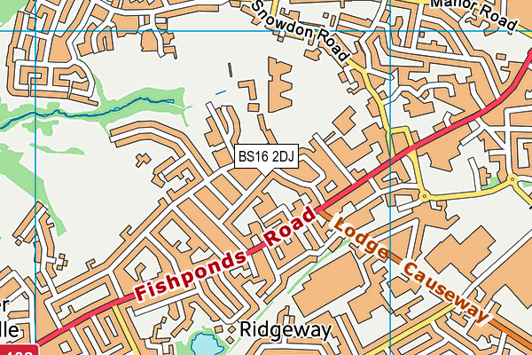 BS16 2DJ map - OS VectorMap District (Ordnance Survey)